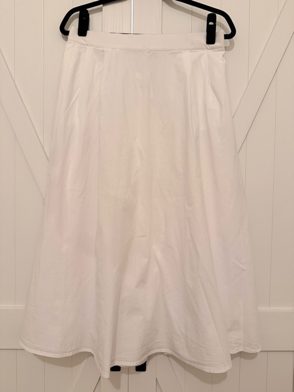 J. Crew White A-Line Skirt